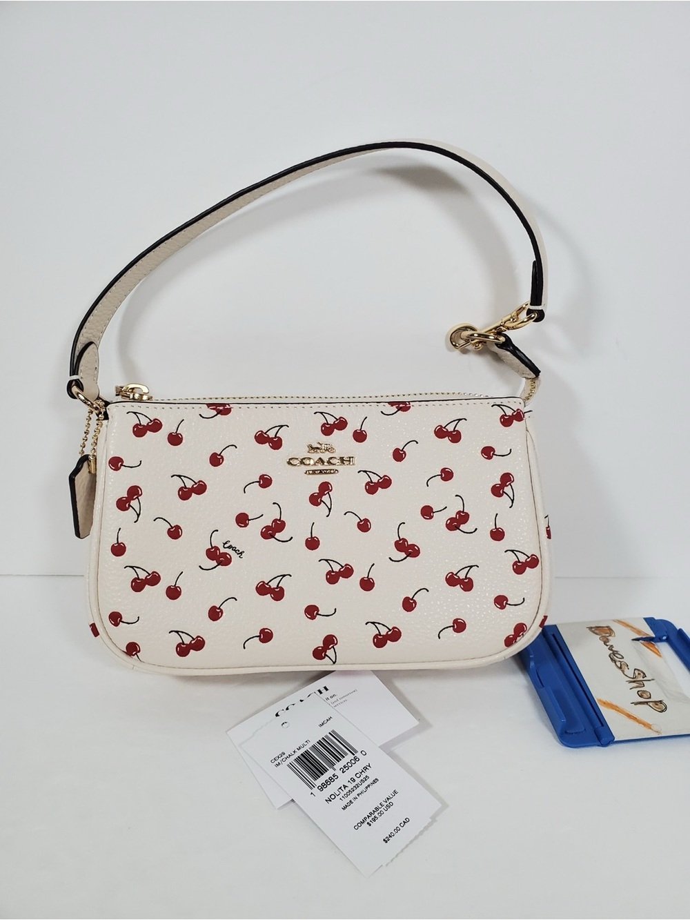 NWT Coach Nolita 19 With Cherry Print